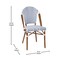 Merrick Lane Celia Indoor/Outdoor Stacking Bistro Chair with Aluminum Frame
